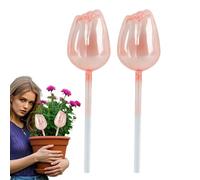 Globos de riego para plantas: con púas automáticas, estacas en forma de flor para riego, inserto para macetero automático, juego de dispositivos de con calidad premium, equipo de hidrata