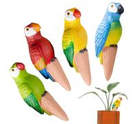 Globos de riego para plantas de interior - Bombillas de riego automático de flores con forma de loros | Picos flexibles para jardín para casa, vacaciones, flores, bonsái en maceta