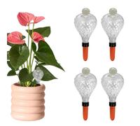 Globos de Riego para Plantas pack de 4 bulbos de vidrio con riego | Regador Automático para Plantas Usos en Hogar Jardín Invernadero Balcón Patio Porche Terraza