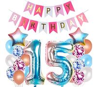 Globos Decoración 15 Cumpleaños Niña Rosas - 15 Años Celebración