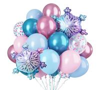 Globos Decorativos de Copos de Nieve, Copo de Nieve Globos de Látex
