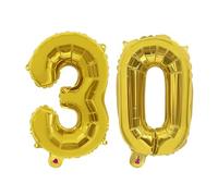 Globos del número 30, globos jumbo de aluminio número 3 y 0 de 42 pulgadas, globos de helio autosellantes para cumpleaños número 30, aniversario, decoraciones de fiesta para hombres/mujeres de 30 años