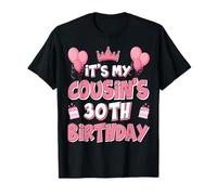 Globos es el 30 cumpleaños de mi primo 1995 30 años Camiseta
