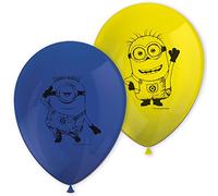 Globos Impresos Minions de látex, 8 Unidades