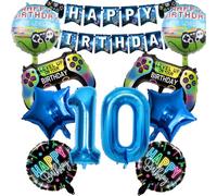 Globos Juego de Video Cumpleaños Decoración, Decoraciones de cumpleaños para un niño de 10 años, Globos de Juego de Controlador, Cumpleaños Decoracion Gamer para fiesta juego temática niños