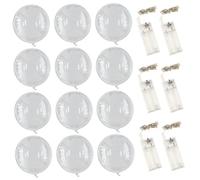 Globos luminosos, globo de helio Bobo de 20 pulgadas con cadena de 2M, globo iluminado para decoración para fiesta de boda, 22 Uds.