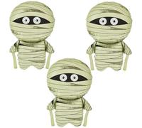 Globos Momia, 2pcs Globos Halloween Aluminio, Globos de Halloween, Decoración de Fiesta de Halloween, Halloween Decoracion, Decoraciones de Fiesta para Halloween, Pascua, Carnaval