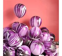 Globos morados coloridos de 12 pulgada 30 unidade globo de aire colorido ágata arcoíris globo de mármol globo de látex efecto de remolino para cumpleaño bodas baby shower hippie decoracione de fiesta