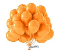 Globos Naranjas Orgánico • 50 Piezas • Hecho en Europa • Globos Ecológicos premium • 100% Látex Natural • Biodegradable • Ø34 cm • Globos Cumpleaños • Clima neutro • Globos de Colores • Metalizados