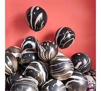 Globos negros coloridos de 12 pulgada 30 unidade globo de aire coloridos ágata arcoíris globo de mármol globo de látex efecto de remolino para cumpleaño bodas baby shower hippie decoracione de fiesta