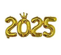 Globos Numerados 2025,Globos De Aluminio 2025 - Decoraciones De Decoración De Año Nuevo,Globo Número De Año Nuevo 2025, Suministros Para Fiestas, Decoraciones De La