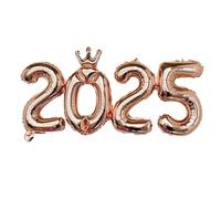 Globos numerados de aluminio 2025,Globos numerados de aluminio para 2025 - Decoración navideña en,Globo número de año nuevo para boda, fiestas de cumpleaños, fiestas de va