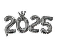 Globos numerados de aluminio 2025,Globos numerados de aluminio para 2025 - Decoraciones de globos de Año Nuevo | Globo número de año nuevo para bodas, de anniversa