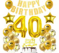 Globos oro 40 cumpleaños,oro decoracion fiesta 40 cumpleaños,40 Años Decoracion Cumpleaños hombre globo,Globos 40 cumpleaños hombre mujer,decoracion tarta 40 cumpleaños oro,globo 40 años