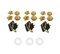 Globos para Graduación de 15 Piezas, Decoración Reutilizable en Negro y Dorado, No Tóxico, Seguro para Fiesta de Graduación - Juego Completo para Celebraciones Universitarias y