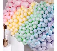 Globos pastel de 100 globos de látex de colores dulces para cumpleaños, boda, compromiso, aniversario, Navidad, picnic, fiestas, etc.