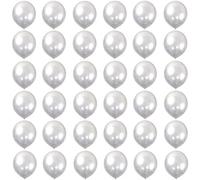 Globos Plata 5 Pulgadas,36 Globos de Helio Plata Mate,Globos de Látex Plata Balloons para Party Decoration,Cumpleaños,Revelación de Género,Despedida de Soltera,Bautizos Comunion Baby Shower