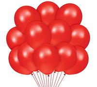 Globos Rojo 100 Piezas, Globos de Látex 12 Pulgadas 30 cm, para Bodas Aniversario Cumpleaños Bautizos Fiesta Arco Decoracion