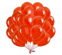 GLOBOS ROJO METALIZADO 15 UNIDADES Globos de latex natural biodegradable color rojo de 32 cm ideal decoración de fiesta cumpleaños graduación boda aniversario bautizos. Fabricado en España.