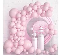 Globos Rosas 105 piezas Guirnalda de Globos Rosa Pastel 5 Pulgadas 10 12 18 Pulgadas Guirnalda de Globos Rosas para Decoraciones de Cumpleaños Bodas Aniversarios y Fiestas de Compromiso