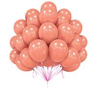 Globos Rosas Retro, 50 Rosa Coral 12 Pulgadas Globos Látex Rosas Salmón, Globo Fiesta Para Niño Baby Shower Rosa Boda, Día De San Valentín, Decoración De Fiesta De Cumpleaños