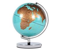 Globos Terráqueos 25 cm LED Mapa del mundo geográfico Decoración de escritorio Lámpara Para Sala de Estar Escritorio de Oficina.(Verde)