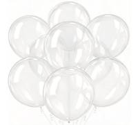 Globos transparentes de 18 pulgadas, globos transparentes grandes, 15 globos redondos de látex para fiestas, bodas, aniversarios, despedidas de soltera, cumpleaños, baby shower, decoraciones de fiesta