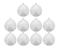 Globos Transparentes de Látex con Mensaje Birthday, 10 Piezas, 12 Pulgadas - Decoración para Fiestas de Cumpleaños, Bodas y Aniversarios con Confeti Colorido (bolas de confeti plateadas)