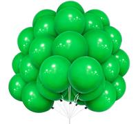 Globos Verde, 30 Globos Látex de 12 Pulgadas de Globos Verde Mate Helio con Cinta para Niñas Mujeres Niño Decoración Fiesta de Cumpleaños Baby Shower Ducha de Novia Wild Safari Animal Jungle Party