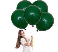 Globos Verde oscuro 18 Pulgadas,5 Globos de Helio Verde Mate,Globos de Látex Verde Balloons para Party Decoration,Cumpleaños,Revelación de Género,Despedida de Soltera,Bautizos Comunion Baby Shower