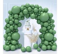 Globos Verde Salvia, 130 piezas Guirnalda Globos Verde Aguacat, 18 12 10 5 Pulgadas Kit Arco Globos para Cumpleaños Bodas Graduacion Aniversarios Comunion Baby Shower Fiesta Decoracion