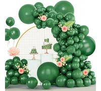 Globos Verdes, 120 piezas Guirnalda Globos Cumpleaños Verde Oscuro, 18 12 10 5 Pulgadas Kit Arco de Globos para Cumpleaños Fiesta Baby Shower Bodas Bautizo Decoración