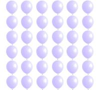 Globos Violeta 5 Pulgadas, 36 Globos de Helio Macarrón, Látex Balloons para Party Decoration, Cumpleaños, Revelación de Género, Despedida de Soltera, Bautizos, Comunion, Baby Shower