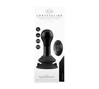 Globy - Glass Vibrator - With Suction Cup and Remote - Rechargeable - 10 Speed - Black