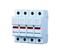 gloca Soporte para fusibles cilíndricos Base RT18-32 4P DIN 10 x 38 mm AC/DC