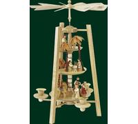 Glockenpyramide de Cristo Nacimiento Natural Pirámide Arte Popular Nuevo Mineral