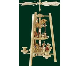 Glockenpyramide de Cristo Nacimiento Natural Pirámide Arte Popular Nuevo Mineral