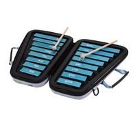 Glockenspiel De 16 Teclas, Placa De Aluminio De 16 Notas, Xilófono, Educación Temprana, Caja De Instrumentos De Percusión Musical, Mazos (Color : Blue)
