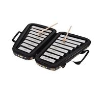 Glockenspiel De 16 Teclas, Placa De Aluminio De 16 Notas, Xilófono, Instrumento De Percusión Musical Educativo Temprano (Color : Bk)
