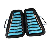 Glockenspiel De 16 Teclas, Placa De Aluminio De 16 Notas Xilófono Temprano Con Mazos De Caja
