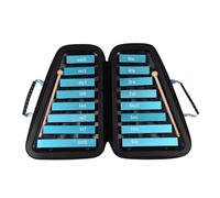 Glockenspiel De 16 Teclas, Xilófono Con Placa De Aluminio De 16 Notas, Instrumento De Percusión Musical Educativo Temprano Con Mazos De Caja (Color : Blue)
