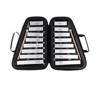 Glockenspiel De 16 Teclas, Xilófono Con Placa De Aluminio De 16 Notas, Instrumento De Percusión Musical Educativo Temprano Con Mazos De Caja (Color : Bk)