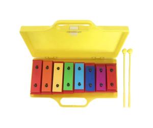 Glockenspiel Instrument - 14.57x5.12x1.57 Inches, Metal Keys Percussion Toys | Xylophone Tuned Music Teaching Aids For Youth Girls Classroom School