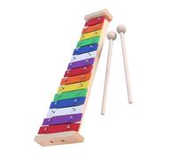 Glockenspiel Instrumento de percusión de xilófono Glockenspiel con placa de aluminio arcoíris de 15 notas