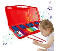 Glockenspiel para niños de metal, xilófono profesional - Instrumento de xilófono cromático de metal,Coloridos juguetes educativos musicales tempranos para Acción de Gracias, días festivos, Año Nuevo,