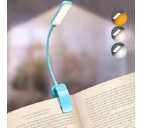 Glocusent 13 luces LED para leer por la noche, 120 horas de tiempo de funcionamiento, luz de lectura recargable, cuidado de los ojos, 3 colores y 5 brillo de atenuación continua de 3 a 60 lm, luz