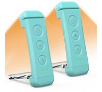 Glocusent 2x Luz Lectura Recargable USB, Lampara de Lectura LED con Pinzas, 3 Colores Ámbar & 5 Brillos Regulables, Compacta y de Larga Duración,Regalo para los Amantes del Libro