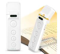 Glocusent Luz de Lectura, Lampara de Lectura con Ayuda para Dormir y Temporizador, Lampara Lectura Libro con 5 Niveles de Brillo y 3 Colores Ajustables, Liseuse Lampe Recargable por USB-C
