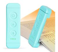 Glocusent Luz Lectura Recargable USB, Lampara de Lectura LED con Pinzas, 3 Colores Ámbar & 5 Brillos Regulables, Compacta y de Larga Duración,Regalo para los Amantes del Libro