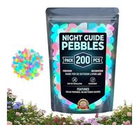 Glöw Stones - 200Pcs Glowing Rocks | Glöw In The Dark Stones | For Backyard Pathway Walkway Driveway Patio Landscaping, Polystyrene Luminescent Outside Glowing Pebbles Fish Tank Aquarium